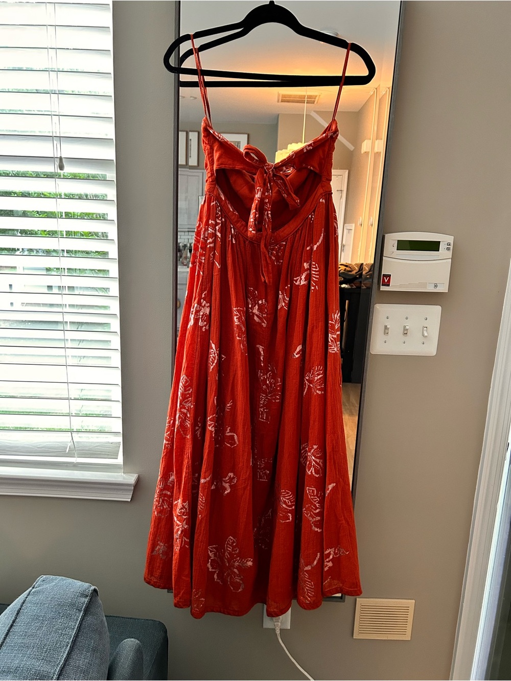 Free People Baja Babe Brick Brown Strapless Bandeau BOHO Midi Dress Sz S - Picture 8 of 10